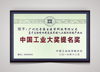 中國工業(yè)大獎(jiǎng)提名獎(jiǎng)