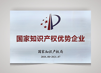 2018年國家知識(shí)產(chǎn)權(quán)優(yōu)勢(shì)企業(yè)